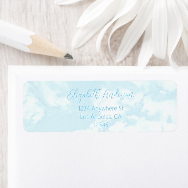 Étiquette Nous sommes sur le Baby shower Cloud Nine (En situation)