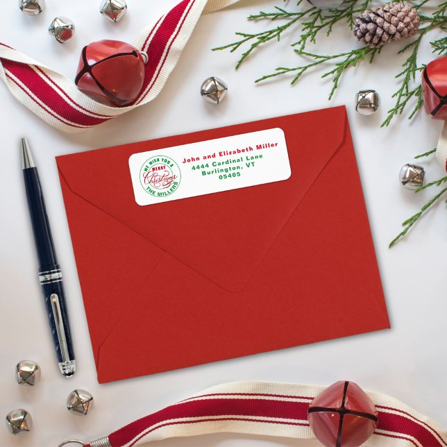 Étiquette Nous Vous Souhaitons Un Joyeux Noël (Créateur téléchargé)