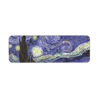 Étiquette Nuit étoilée par Vincent van Gogh