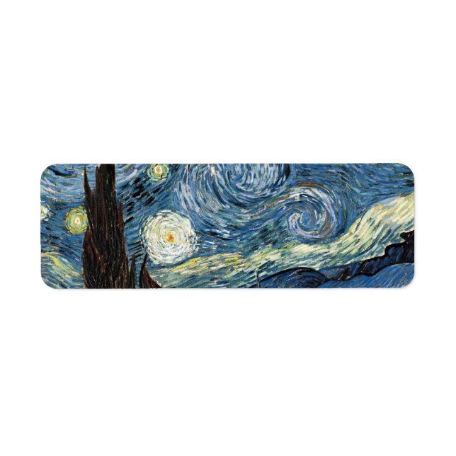 Étiquette Nuit Van Gogh Starry (Devant)