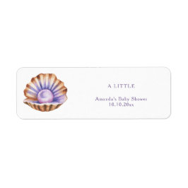 Étiquette Ocean Little Pearl Under The Sea Baby Shower