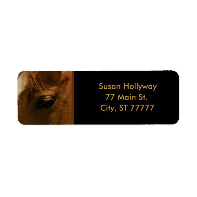 Étiquette Oeil de châtaigne (Devant)