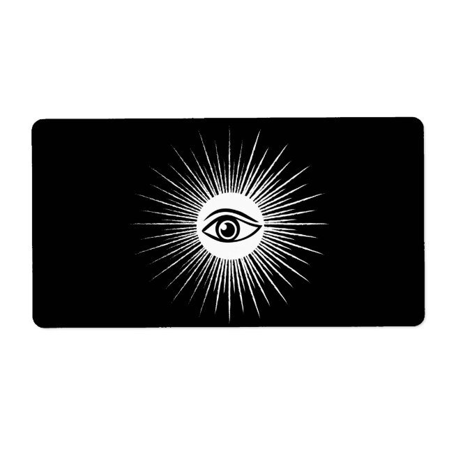Étiquette Oeil masonique (Devant)