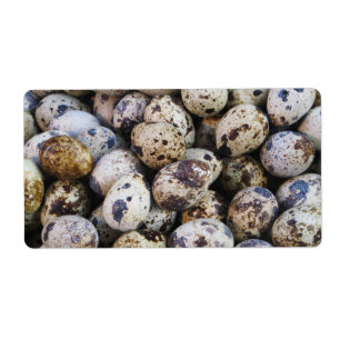 Étiquette Oeufs de caille