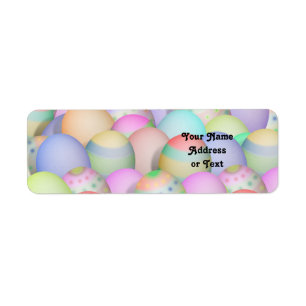 Étiquette OEufs de Pâques colorés Arrière - plan