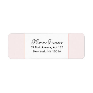 Étiquette Oh Baby Elegant Script Pink Address Labels