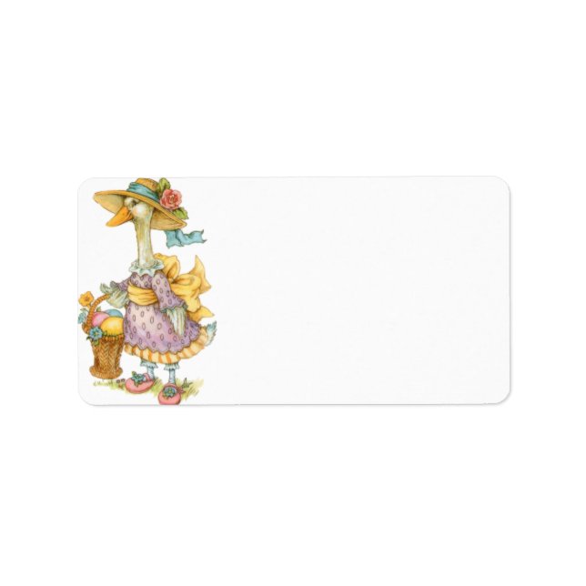 Étiquette Oie mère de Pâques (Devant)