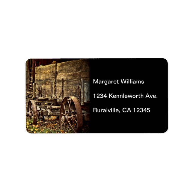 Étiquette Old Amish Wagon (Devant)
