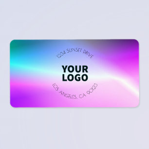 Étiquette Ombre de fond lumineux Adresse de retour ou prod