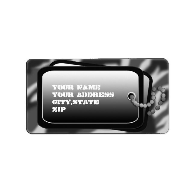 Étiquette ombre d'hiver (Devant)