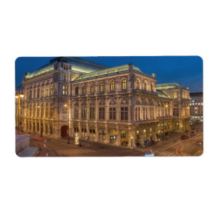 Étiquette Opéra national de Vienne, Autriche