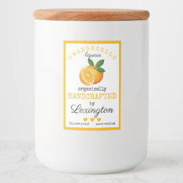 Étiquette Orangecello Pour Petites Bouteilles |