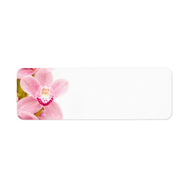 Étiquette Orchidée rose (Devant)