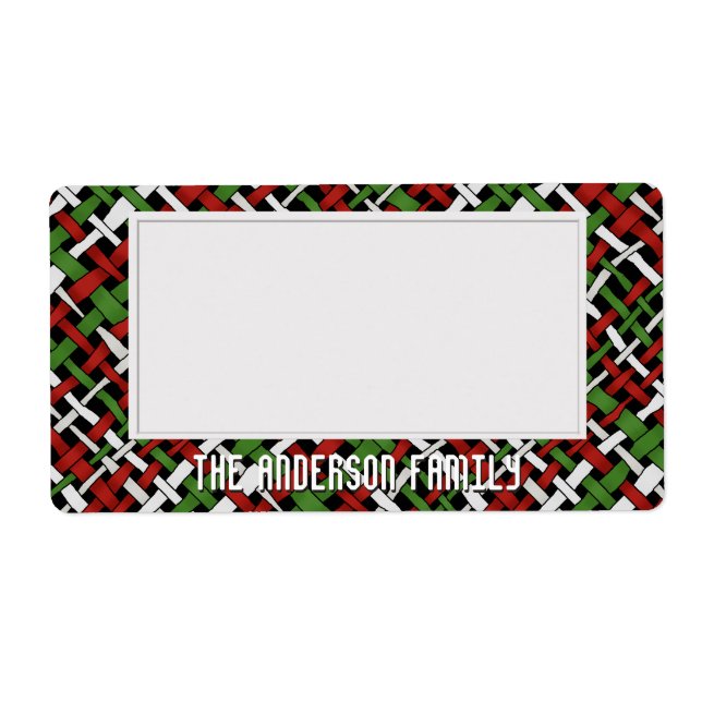 Étiquette Organiser le stockage Sticky Green Red White (Devant)