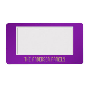 Étiquette Organiser le stockage Sticky One Color Purple