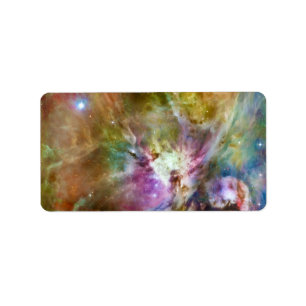 Étiquette Orion décoratif Nebula Galaxy Photo spatiale