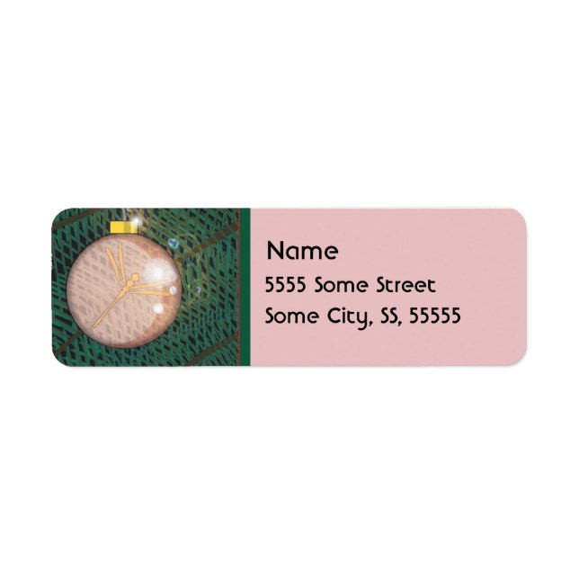 Étiquette Ornement de Noël de libellule (Devant)