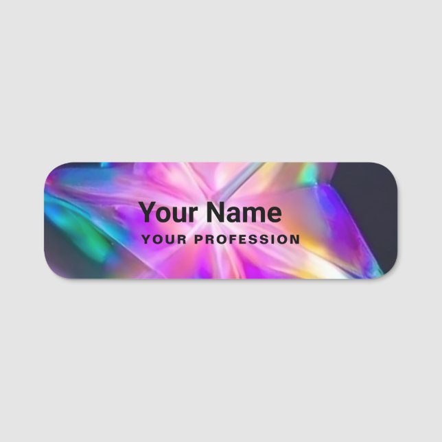 Étiquette ou nom magnétique de la broche à grunge  (Devant)