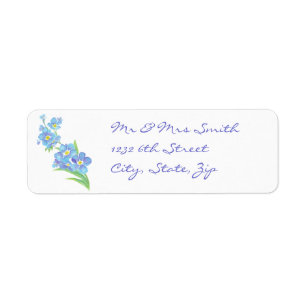 Étiquette Oubliez-moi fleur non faite sur commande de jardin