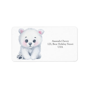 Étiquette Ours blanc