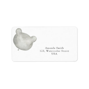 Étiquette Ours en ballon