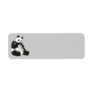 Étiquette Ours panda Animé