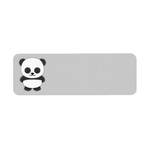 Étiquette Ours panda Animé
