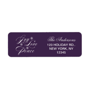 ÉTIQUETTE PAIX, AMOUR, JOY NOËL VACANCES VIVRE VIEUX VIEUX