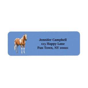 Étiquette Palomino Pinto Quarter Horse Paint Horse Stallion