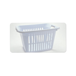 Étiquette Panier de blanchisserie en plastique Photo