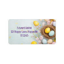 Panier de Pâques personnalisé avec oeufs