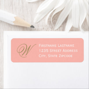Étiquette Papier à lettre à monogramme élégant en écriture C