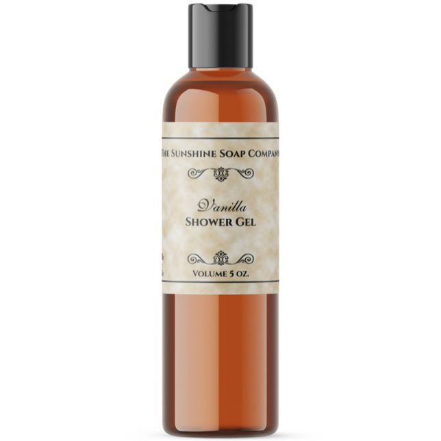 Étiquette Papier à parchemin tan style savon cosmétique (Créateur téléchargé)