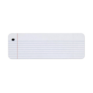 Étiquette papier carnet
