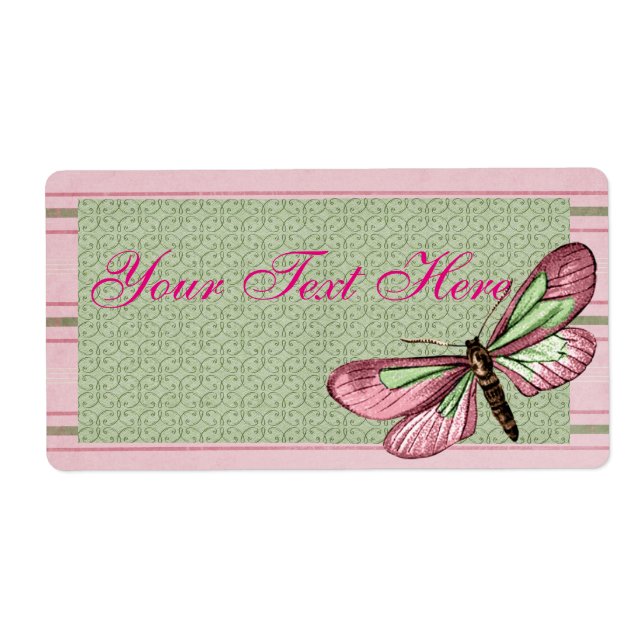 Étiquette papillon à ressort (Devant)