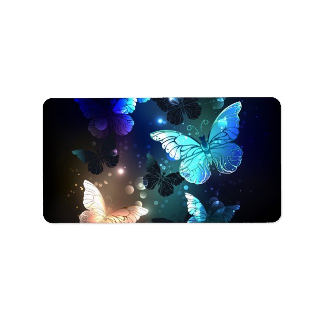 Étiquette Papillon de nuit (Devant)