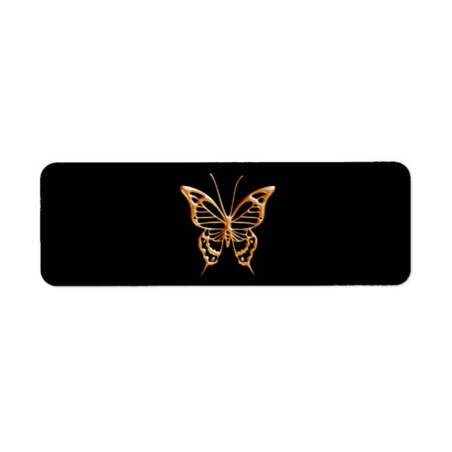 Étiquette Papillon d'or (Devant)