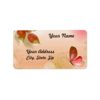 Étiquette Papillon frais 2