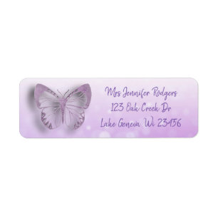 Étiquette Papillon pourpre