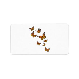 Étiquette Papillons volants - Gardener à papillon Ento