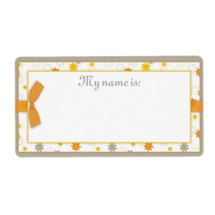 Étiquette Paquet d'étiquette de nom de joie