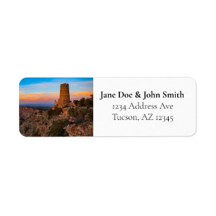 Étiquette Parc national du Grand Canyon Adresse de retour Ét