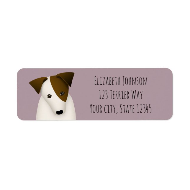 Étiquette paris jack russell lilac N'importe quelle couleur  (Devant)