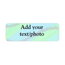 Étiquette Parties scintillant rose bleu vert étincelant past