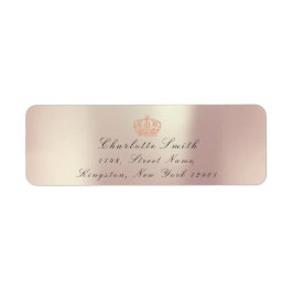 Étiquette Parties scintillant rose précoce RSVP Couronne Pri