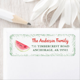 Étiquette Parties scintillant Watermelon Summer Party Adress