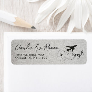 Étiquette Passeport du Brésil blanc