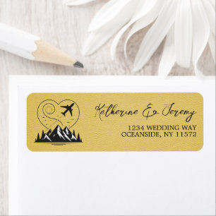 Étiquette Passeport du Colorado jaune