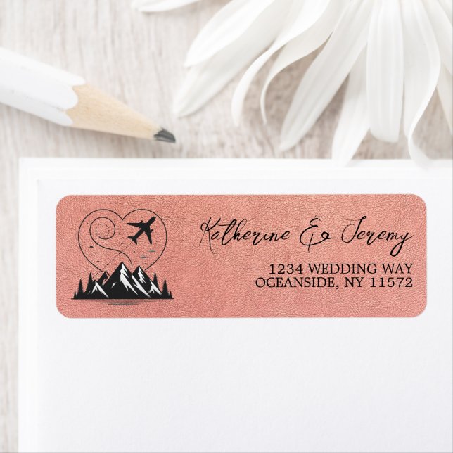 Étiquette Passeport rose Gold Colorado (En situation)