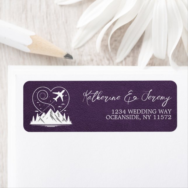 Étiquette Passeport Violet Colorado (En situation)